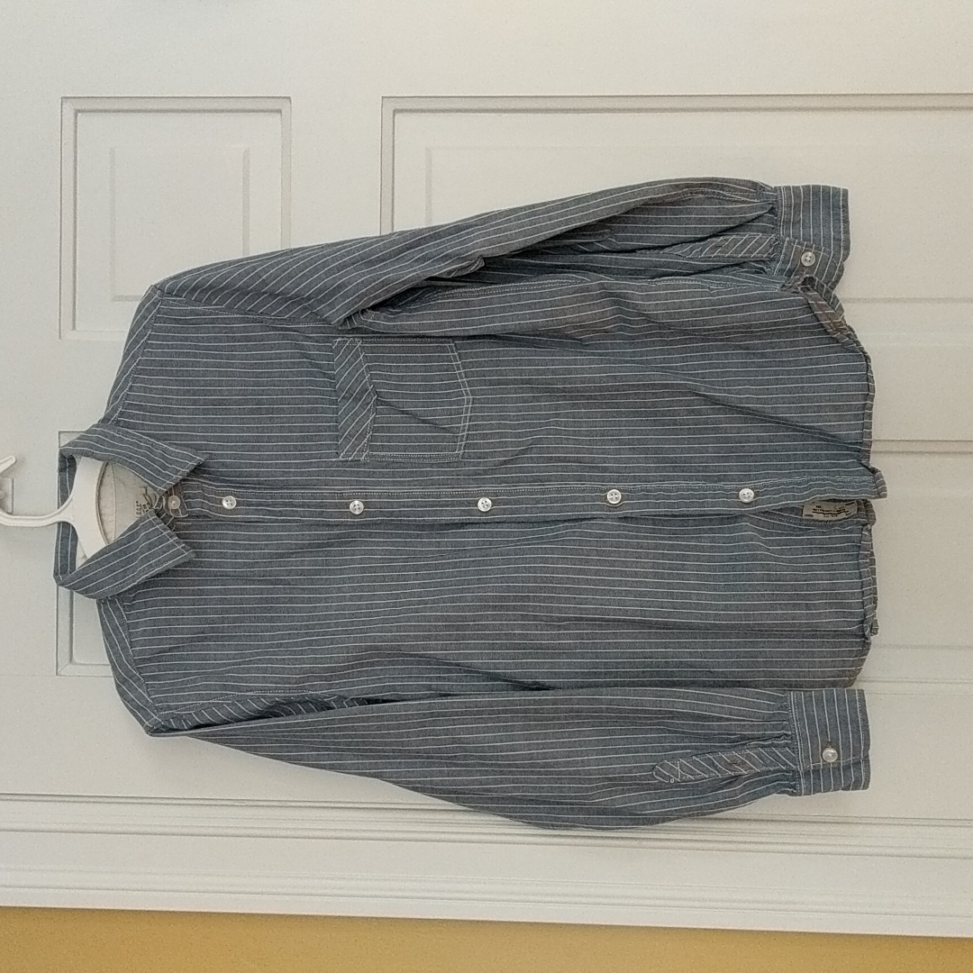 Logg Striped Chambray Button Down